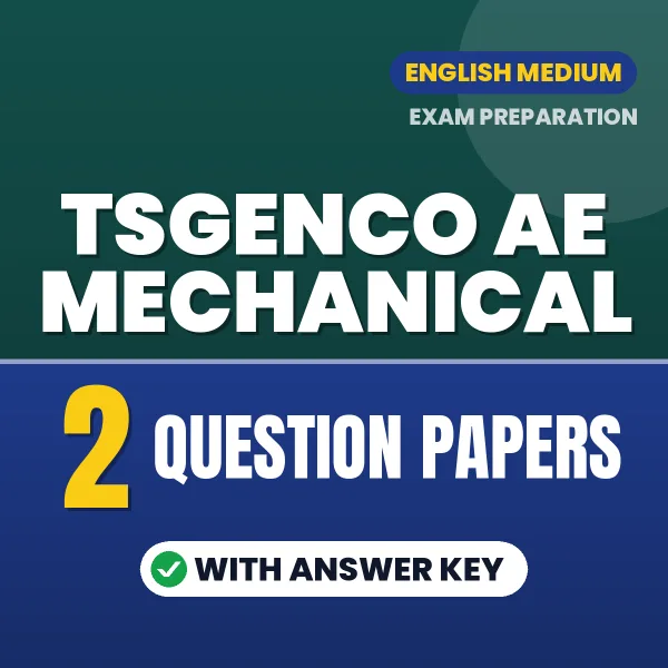 TSGENCO AE Mechanical Question Paper PDF in English – 2 Full-Length Question Papers with Answer Key