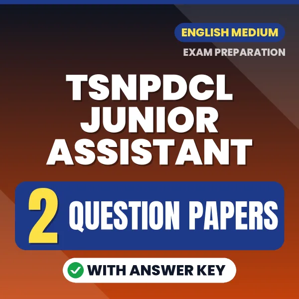 TSNPDCL Junior Assistant Exam Question Paper Series (English): 2 Exam-Like Question Papers with Answers
