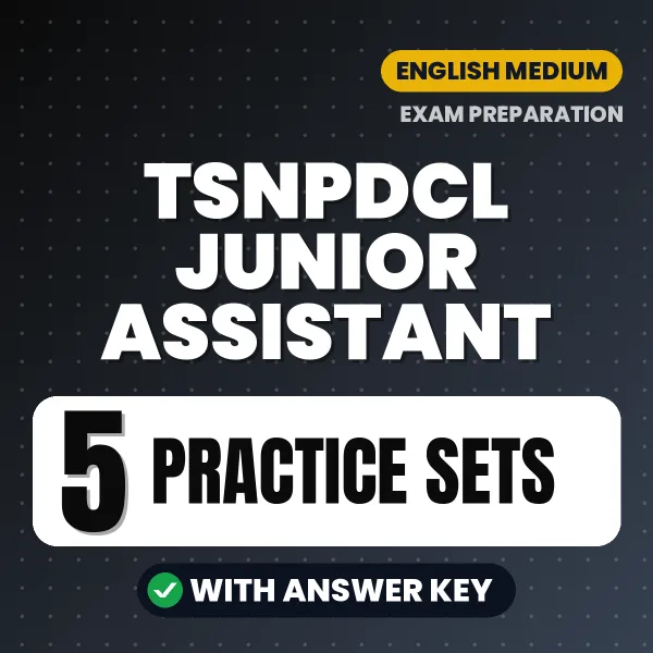 TSNPDCL Junior Assistant Exam Practice Set Series (English): 5 Exam-Like Practice Sets with Answers