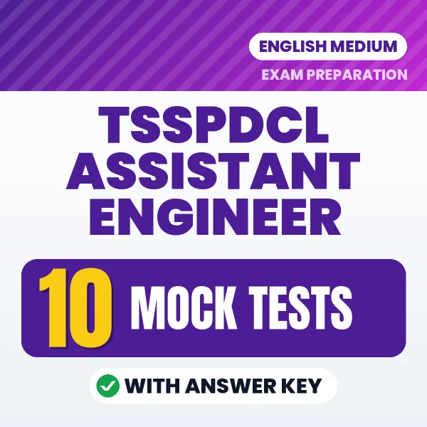10 Mock Tests for TSSPDCL ASSISTANT ENGINEER Exam in English | Practice eBook with Answer Key – Instant PDF Download