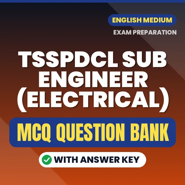 TSSPDCL Sub Engineer (Electrical) MCQ with Answer Key Book PDF in English – Exam-Oriented Objective Questions for Quick Revision