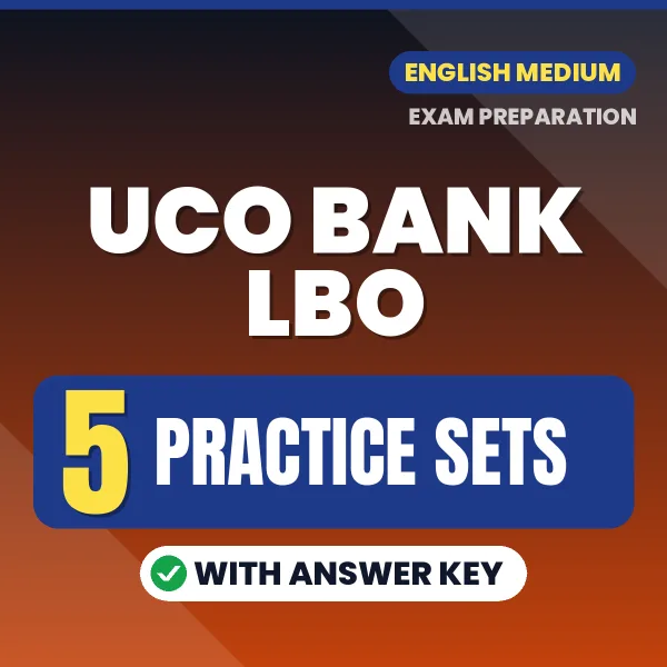 5 Practice Sets for UCO Bank LBO Exam in English | Practice eBook with Answer Key – Instant PDF Download