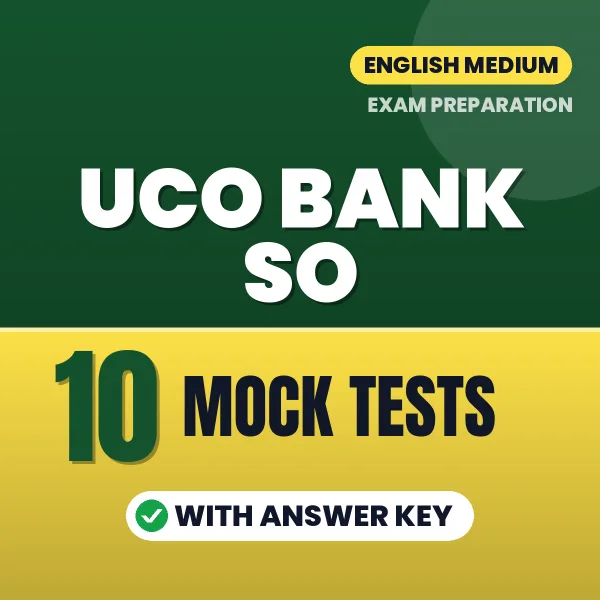 Latest Pattern UCO Bank SO Mock Test eBook in English – 10 Mock Tests with Answer Key for Self-Assessment