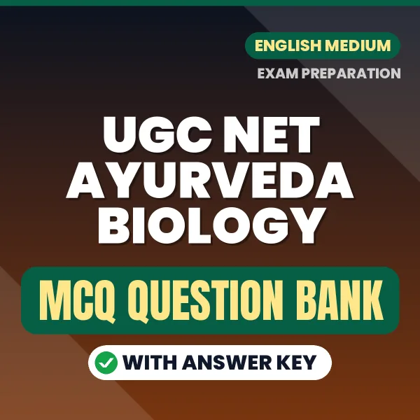UGC NET Ayurveda Biology MCQ with Answer Key Book PDF in English – Exam-Oriented Objective Questions for Quick Revision
