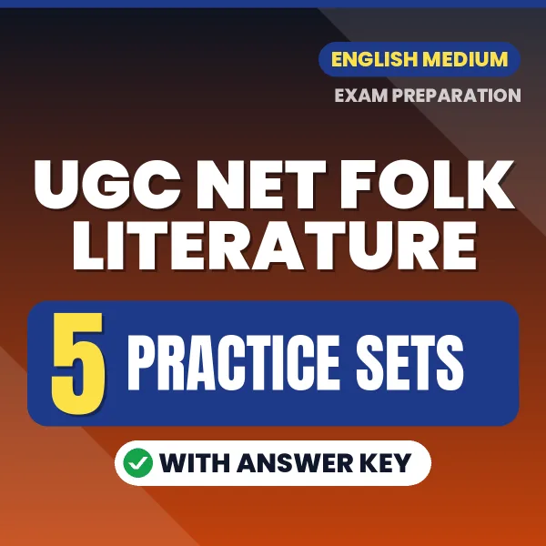 Boost Your UGC NET Folk Literature Exam Score with 5 Practice Sets with Answer Key in English – PDF eBook