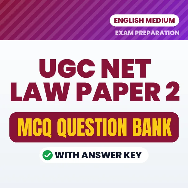 UGC NET Law Paper 2 MCQ with Answer Key Book PDF in English – Exam-Oriented Objective Questions for Quick Revision