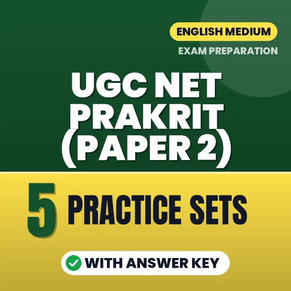 UGC NET Prakrit (Paper 2) Practice Set PDF in English – 5 Full-Length Practice Sets with Answer Key