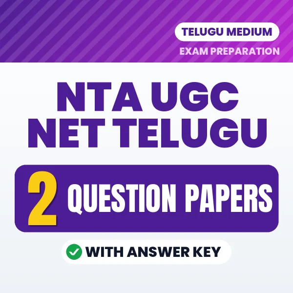NTA UGC NET Telugu Question Paper PDF in Telugu – 2 Full-Length Question Papers with Answer Key