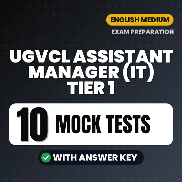 Boost Your UGVCL Assistant Manager (IT) Tier 1 Exam Score with 10 Mock Tests with Answer Key in English – PDF eBook