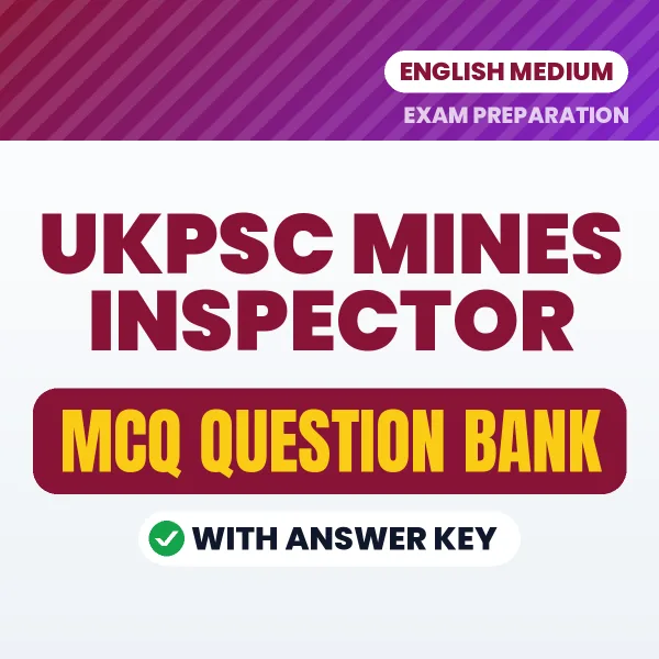 Crack UKPSC Mines Inspector Exam with This MCQ Practice Book PDF in English – Instant Download