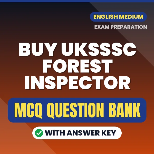 Buy UKSSSC Forest Inspector Exam Objective Type Questions eBook in English – Latest Pattern MCQ Collection