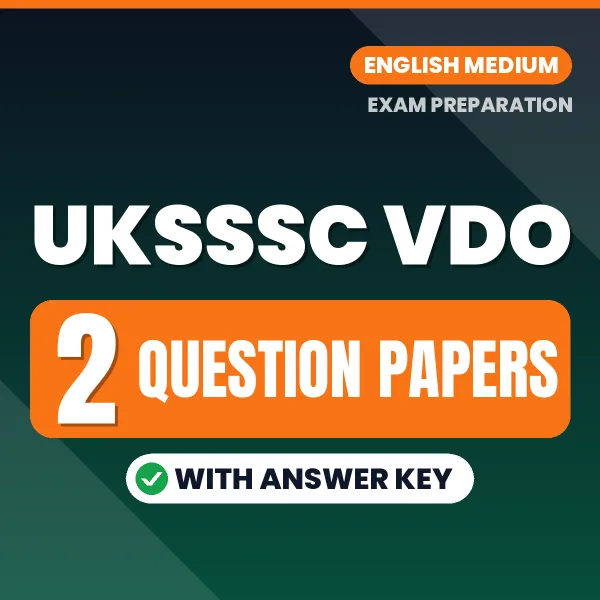 Practice for UKSSSC VDO Exam at Home – 2 Question Papers PDF in English with Answers