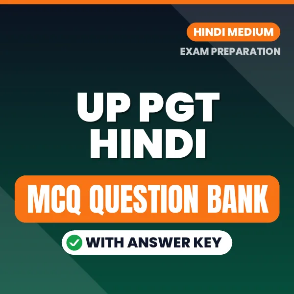 Prepare for UP PGT Hindi Exam with Multiple Choice Questions & Answers PDF in Hindi