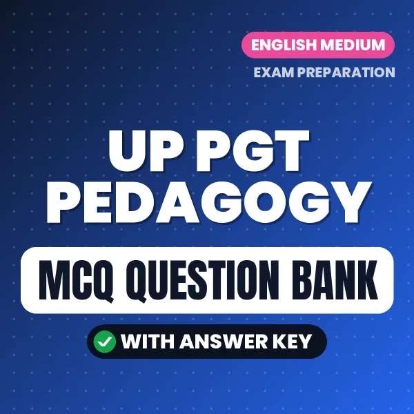 UP PGT Pedagogy MCQ with Answer Key Book PDF in English – Exam-Oriented Objective Questions for Quick Revision