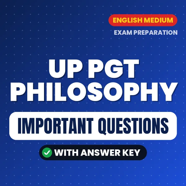 UP PGT Philosophy Exam Guide PDF in English – Important Questions for Quick Revision