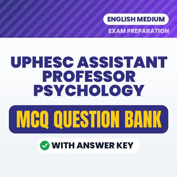Crack UPHESC Assistant Professor Psychology Exam with This MCQ Practice Book PDF in English – Instant Download