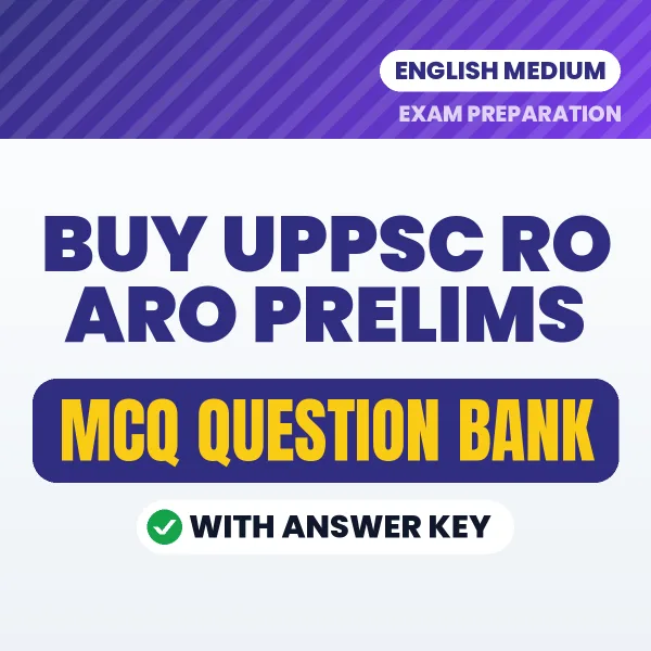 Buy UPPSC RO ARO PRELIMS Exam Objective Type Questions eBook in English – Latest Pattern MCQ Collection