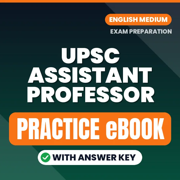 UPSC Assistant Professor Exam eBook PDF in English – Complete Practice Material for Smart Preparation