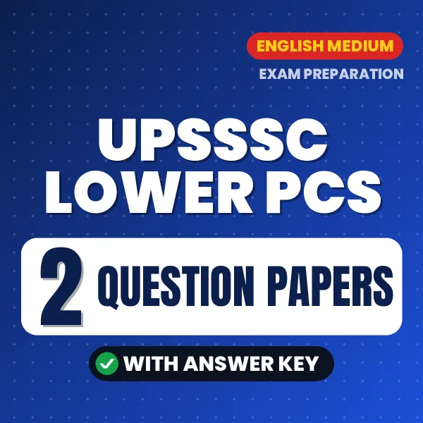 2 Question Papers for UPSSSC Lower PCS Exam in English | Practice eBook with Answer Key – Instant PDF Download
