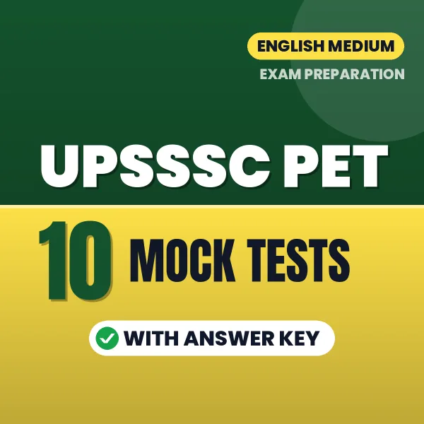 Latest Pattern UPSSSC PET Mock Test eBook in English – 10 Mock Tests with Answer Key for Self-Assessment
