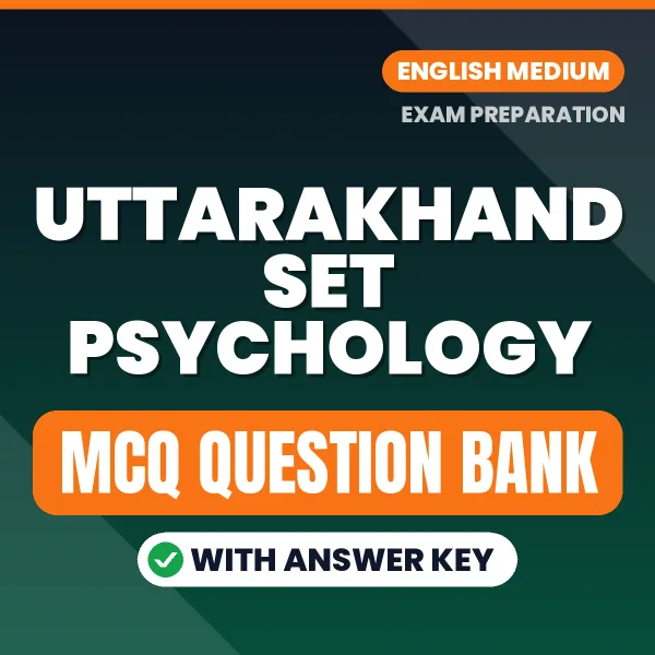 Crack Uttarakhand SET Psychology Exam with This MCQ Practice Book PDF in English – Instant Download