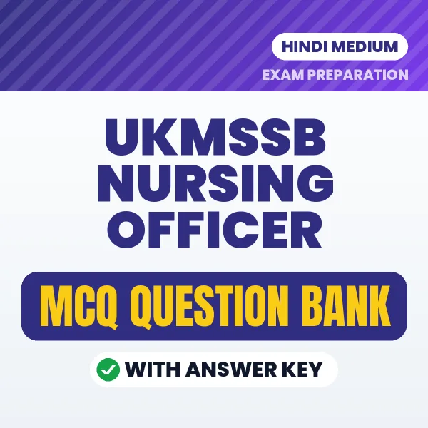 Crack UKMSSB NURSING OFFICER Exam with This MCQ Practice Book PDF in Hindi – Instant Download
