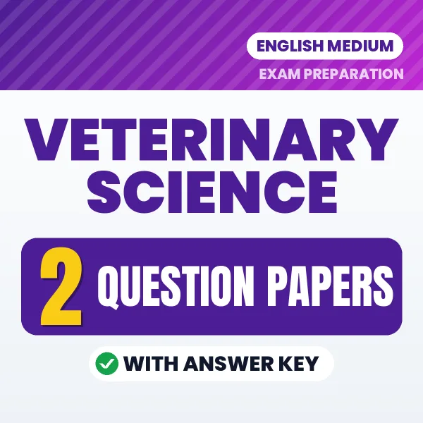 Veterinary Science Exam Question Paper Series (English): 2 Exam-Like Question Papers with Answers