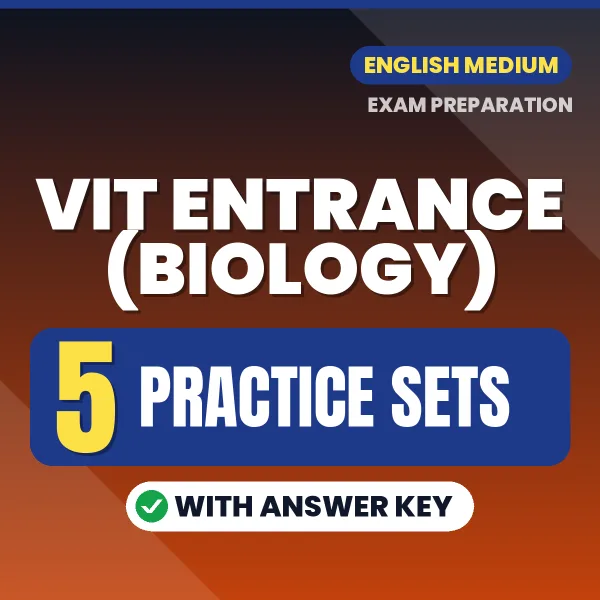 Latest Pattern VIT Entrance (Biology) Practice Set eBook in English – 5 Practice Sets with Answer Key for Self-Assessment