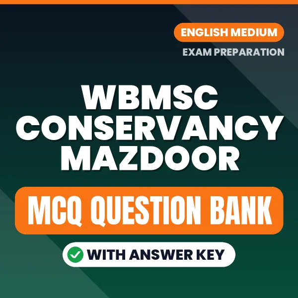 WBMSC Conservancy Mazdoor MCQ with Answer Key Book PDF in English – Exam-Oriented Objective Questions for Quick Revision