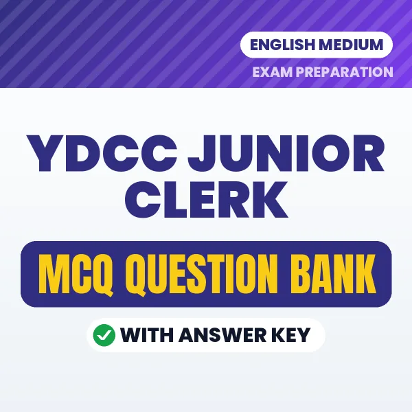 YDCC Junior Clerk MCQ with Answer Key Book PDF in English – Exam-Oriented Objective Questions for Quick Revision