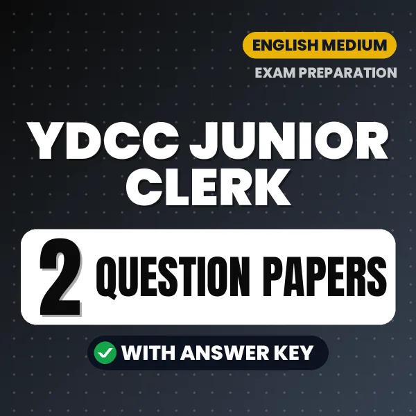 2 Question Papers for YDCC Junior Clerk Exam in English | Practice eBook with Answer Key – Instant PDF Download