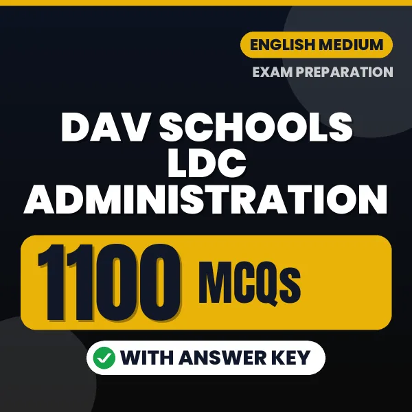 DAV Schools LDC Administration Exam 2026 – 1100 Most Important MCQ Practice Questions | English Medium PDF