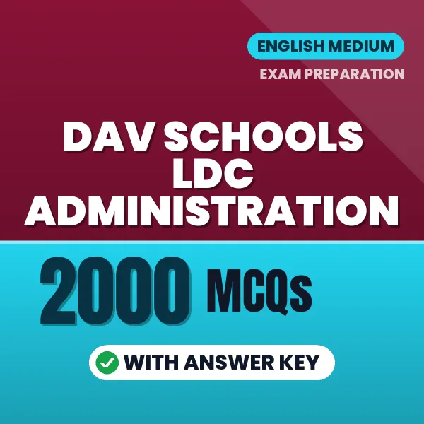 DAV Schools LDC Administration Exam 2026 – 2000 Most Important MCQ Practice Questions | English Medium PDF