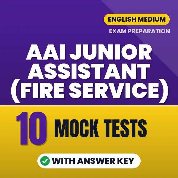 Latest Pattern AAI Junior Assistant (Fire Service) Mock Test eBook in English – 10 Mock Tests with Answer Key for Self-Assessment