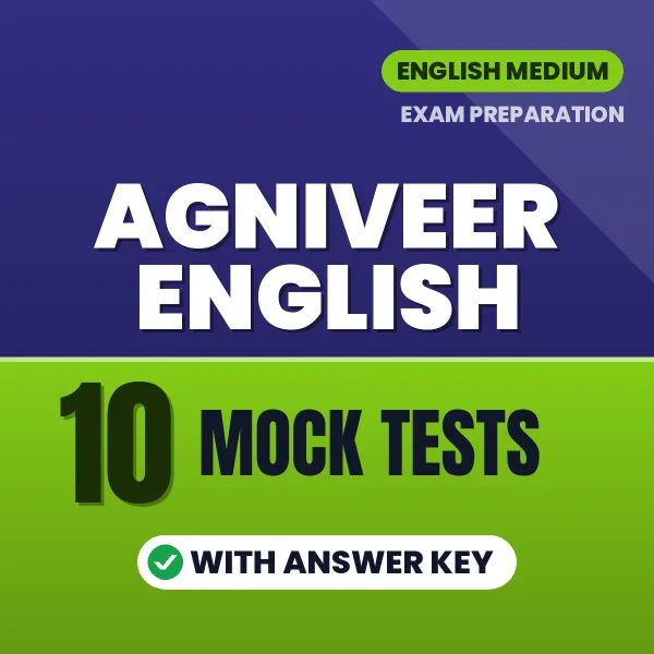 10 Mock Tests for Agniveer English Exam in English | Practice eBook with Answer Key – Instant PDF Download