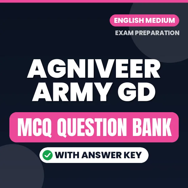 Best MCQ eBook for Agniveer Army GD Exam in English | Selected Questions with Answer Key