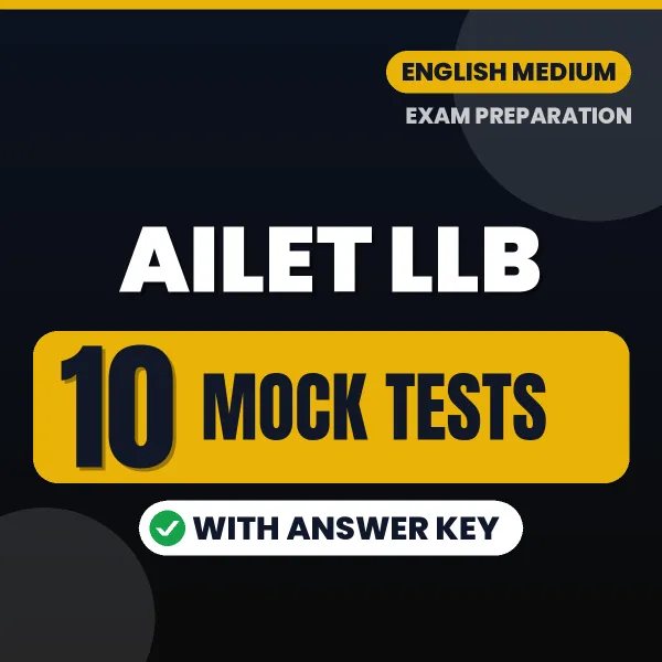 10 Mock Tests for AILET LLB Exam in English | Practice eBook with Answer Key – Instant PDF Download