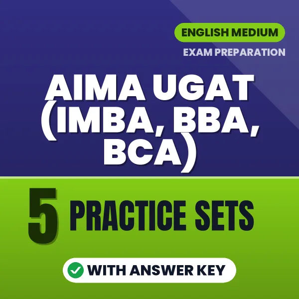 5 Practice Sets for AIMA UGAT (IMBA, BBA, BCA) Exam in English | Practice eBook with Answer Key – Instant PDF Download