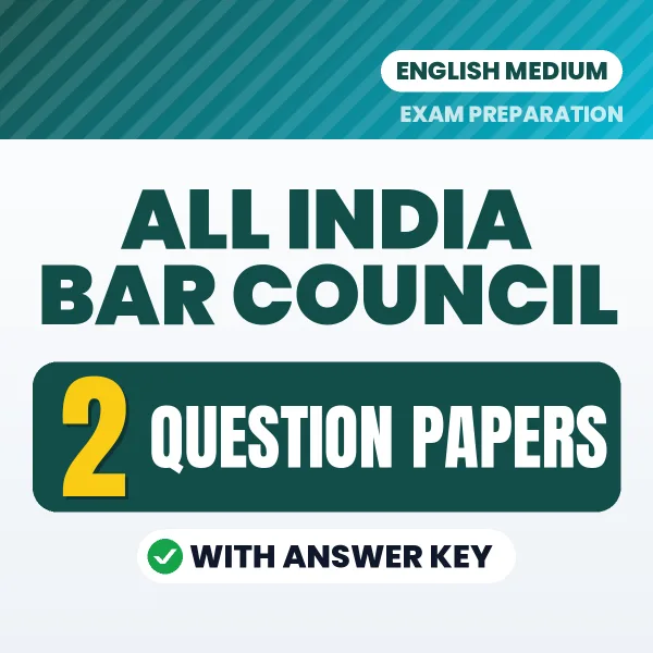 2 Question Papers for ALL India Bar Council Exam in English | Practice eBook with Answer Key – Instant PDF Download