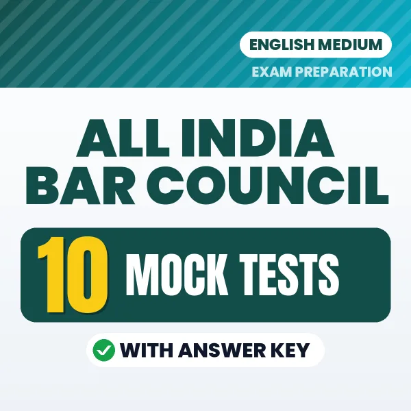 10 Mock Tests for ALL India Bar Council Exam in English | Practice eBook with Answer Key – Instant PDF Download