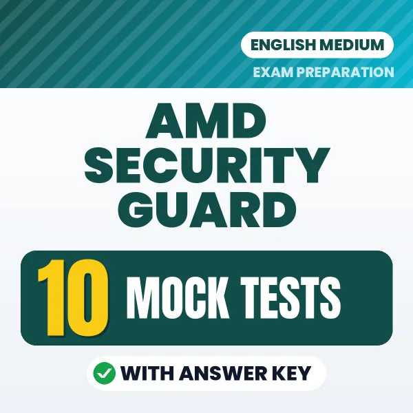Latest Pattern AMD SECURITY GUARD Mock Test eBook in English – 10 Mock Tests with Answer Key for Self-Assessment