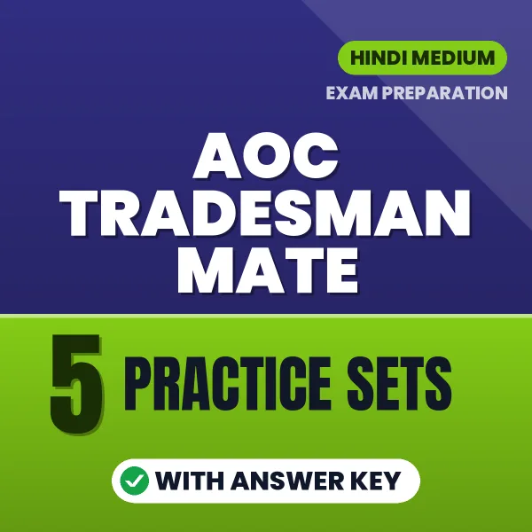 AOC Tradesman Mate Exam Practice Set Series (Hindi): 5 Exam-Like Practice Sets with Answers