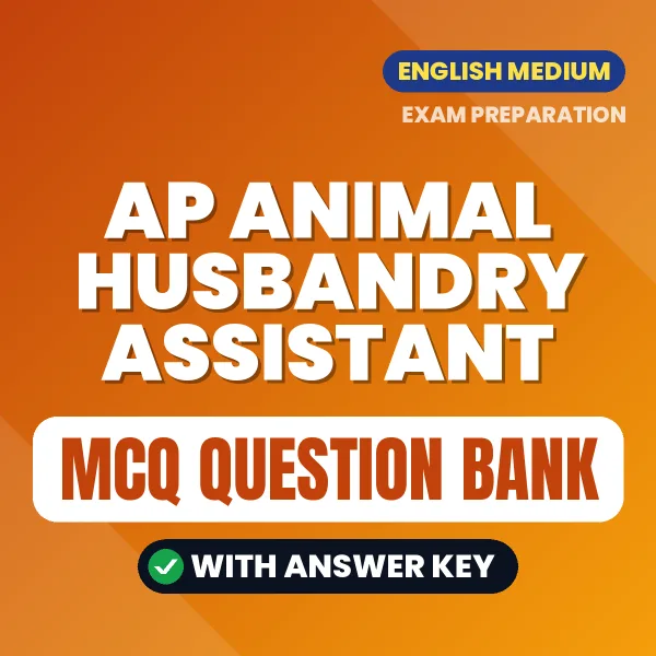 Best MCQ eBook for AP ANIMAL HUSBANDRY ASSISTANT Exam in English | Selected Questions with Answer Key
