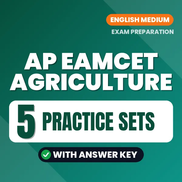 Download 5 AP EAMCET Agriculture Practice Sets PDF (English) Based on the Latest Exam Pattern