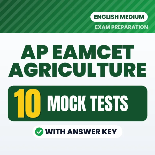 Download 10 AP EAMCET Agriculture Mock Tests PDF (English) Based on the Latest Exam Pattern