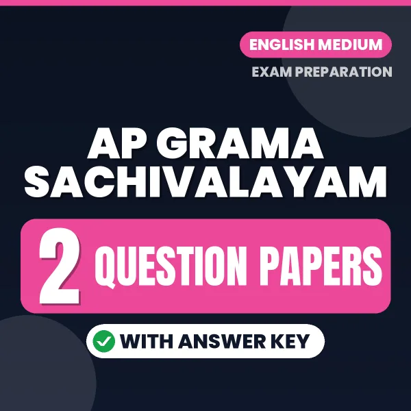 Practice for AP Grama Sachivalayam Exam at Home – 2 Question Papers PDF in English with Answers