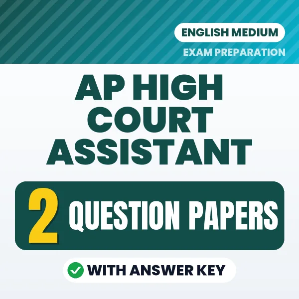 AP High Court Assistant Exam Question Paper Series (English): 2 Exam-Like Question Papers with Answers
