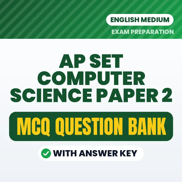 AP SET Computer Science Paper 2 MCQ with Answer Key Book PDF in English – Exam-Oriented Objective Questions for Quick Revision