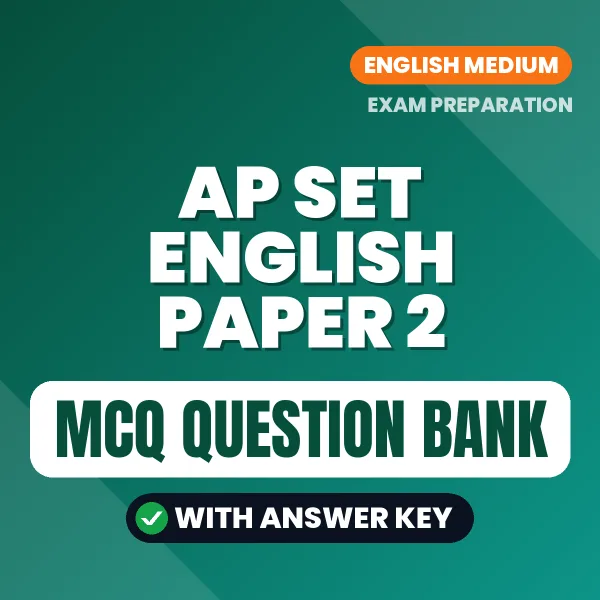 Best MCQ eBook for AP SET English Paper 2 Exam in English | Selected Questions with Answer Key