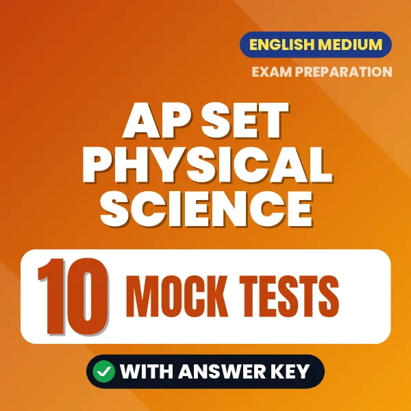 Practice for AP SET Physical Science Exam at Home – 10 Mock Tests PDF in English with Answers